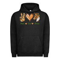 Pigment Black Peace Love Horses Urban Hoodie - Jasminsmagicworld