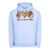 Pigment Grape Ice Peace Love Horses Urban Hoodie - Jasminsmagicworld