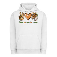 Pigment Lunar Rock Peace Love Horses Urban Hoodie - Jasminsmagicworld
