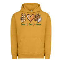 Pigment Peanut Butter Peace Love Horses Urban Hoodie - Jasminsmagicworld