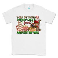 White torn between lookin like a snack and eatin one Classic Tee - FaDigitalArtStudio