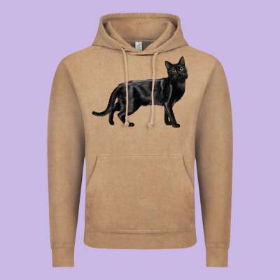 Bombay Cat Vintage Hoodie Designed By Lillyallendesigns