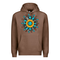 Chestnut gemstone sunflower Premium Hoodie - Artiststas