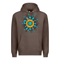 Coffee gemstone sunflower Premium Hoodie - Artiststas