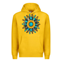 Lemon gemstone sunflower Premium Hoodie - Artiststas