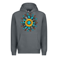 Rock gemstone sunflower Premium Hoodie - Artiststas