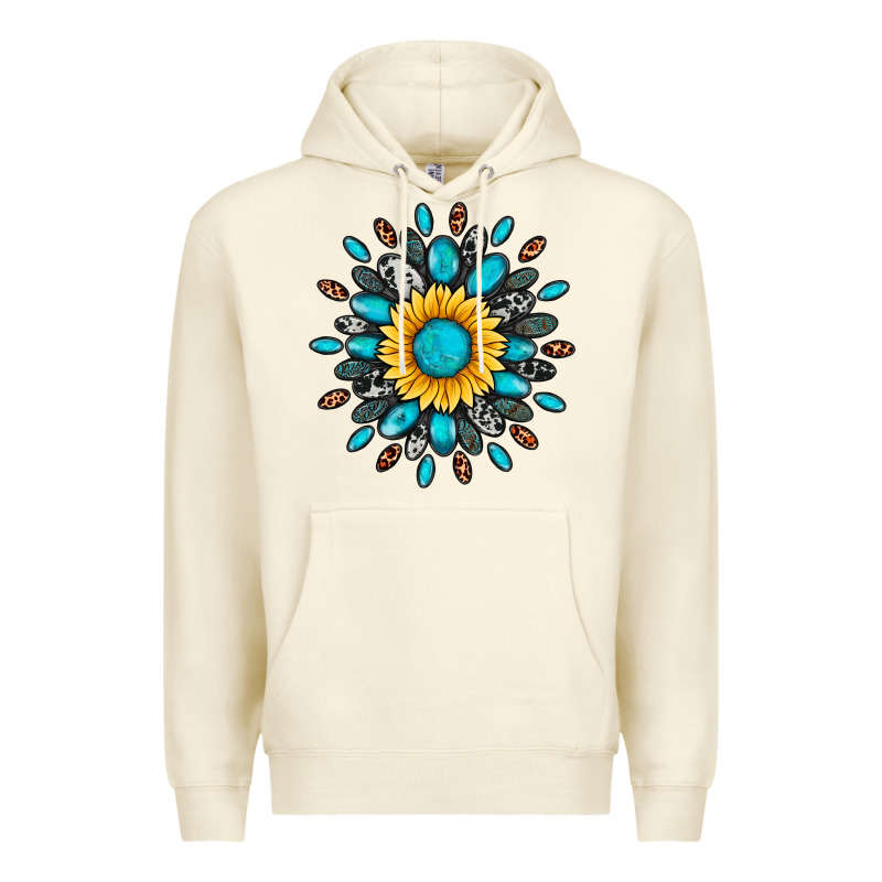 Gemstone Sunflower Premium Hoodie by Artiststas | Teevron