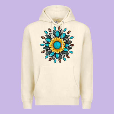 Gemstone Sunflower Premium Hoodie Designed By Artiststas