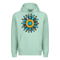 Seafoam gemstone sunflower Premium Hoodie - Artiststas