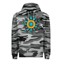 Slate Camo gemstone sunflower Premium Hoodie - Artiststas