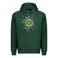Sports Green gemstone sunflower Premium Hoodie - Artiststas