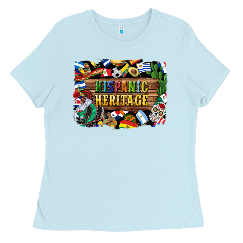 Hispanic Heritage Flags Ladies Tee by BundleAndBundleShop | Teevron