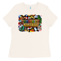 Bone hispanic heritage flags Ladies Tee - BundleAndBundleShop