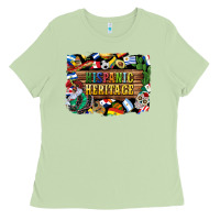 Matcha hispanic heritage flags Ladies Tee - BundleAndBundleShop