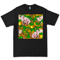 Black St. Patrick's Day Pig And Candy Pot Of Gold Premium Tee - FaDigitalArtStudio