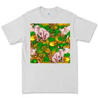 Dove Grey St. Patrick's Day Pig And Candy Pot Of Gold Premium Tee - FaDigitalArtStudio