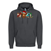 Smoke noel long haired shaggy cow Zipper Hoodie - Jasminsmagicworld