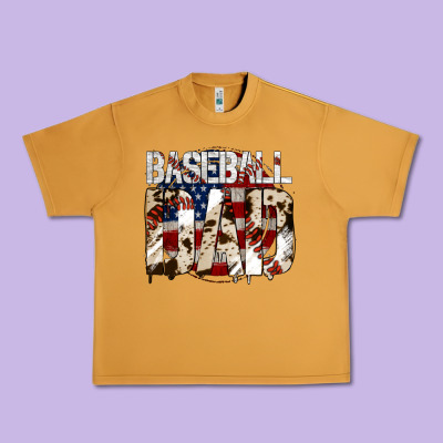 Baseball Dad Urban Heavy Tee Designed By Jasminsmagicworld