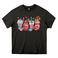 Asphalt valentines day coffee cups (1) Heavy Core Tee - OliviaCreatesArt