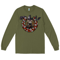 Army Green halloween donkey Long Sleeve Tee - SublimationCraftShop
