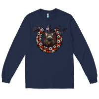 Navy halloween donkey Long Sleeve Tee - SublimationCraftShop