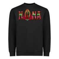 Black nana floral aztec leopard Heavyweight Sweatshirt - Jasminsmagicworld