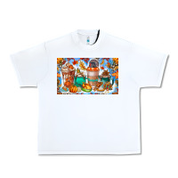 White Thanksgiving Coffee Drink Kids Cup Urban Heavy Tee - CowhideDigitalArt