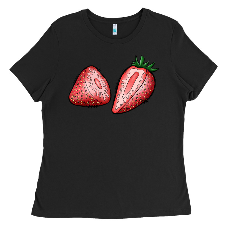 Strawberries Ladies Tee by BundleAndBundleShop | Teevron