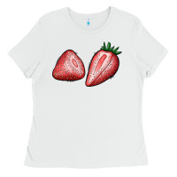 White strawberries Ladies Tee - BundleAndBundleShop