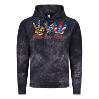 Cloud Black peace love freedom Vintage Hoodie - RacoonDesign
