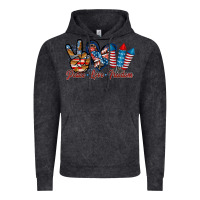 Vintage Black peace love freedom Vintage Hoodie - RacoonDesign