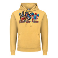 Vintage Mustard peace love freedom Vintage Hoodie - RacoonDesign