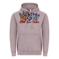 Vintage Zinc peace love freedom Vintage Hoodie - RacoonDesign