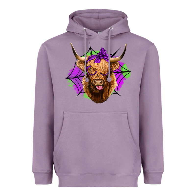 Halloween Highland Cow Heavyweight Hoodie by Jasminsmagicworld | Teevron