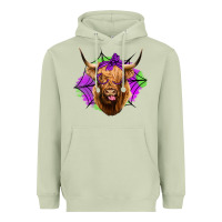 Matcha halloween highland cow Heavyweight Hoodie - Jasminsmagicworld