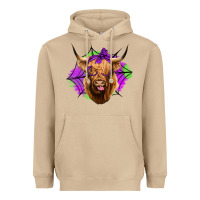 Mushroom halloween highland cow Heavyweight Hoodie - Jasminsmagicworld