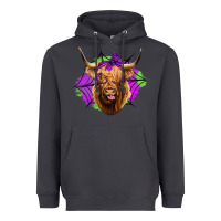 Smoke halloween highland cow Heavyweight Hoodie - Jasminsmagicworld