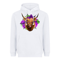 White halloween highland cow Heavyweight Hoodie - Jasminsmagicworld