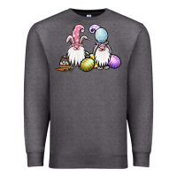 Charcoal Heather easter gnomes Premium Sweatshirt - Jasminsmagicworld