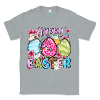 Heather Grey Happy Easter eggs Classic Tee - OliviaCreatesArt