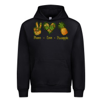 Black Peace Love Pineapple Urban Hoodie - Jasminsmagicworld