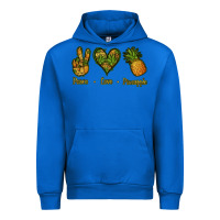 Cobalt Peace Love Pineapple Urban Hoodie - Jasminsmagicworld