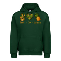 Foreset Green Peace Love Pineapple Urban Hoodie - Jasminsmagicworld