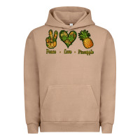 Pigment Burro Peace Love Pineapple Urban Hoodie - Jasminsmagicworld