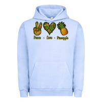 Pigment Grape Ice Peace Love Pineapple Urban Hoodie - Jasminsmagicworld