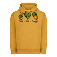 Pigment Peanut Butter Peace Love Pineapple Urban Hoodie - Jasminsmagicworld