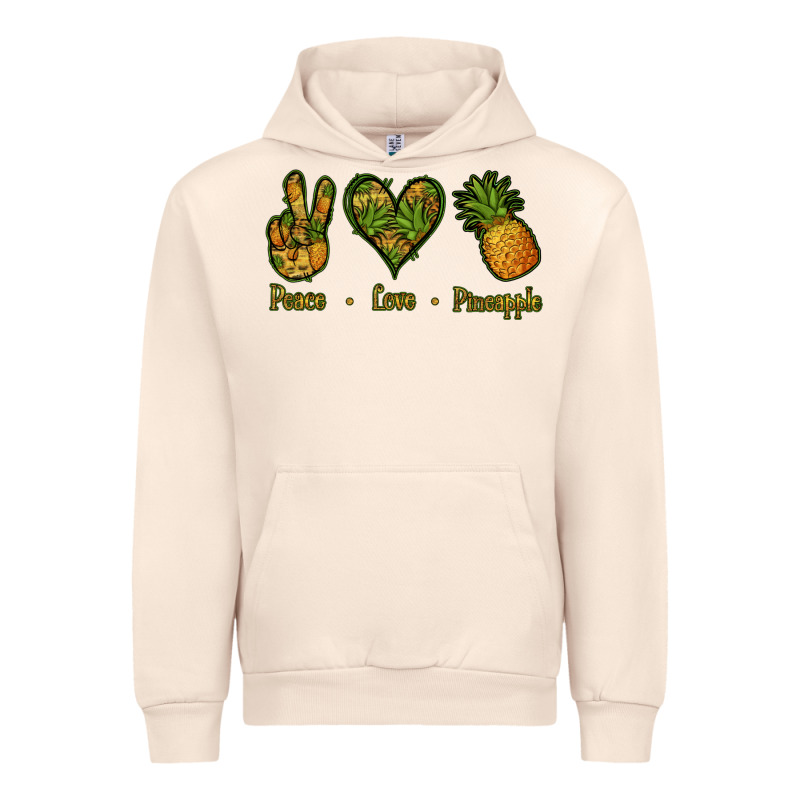 Peace Love Pineapple Urban Hoodie by Jasminsmagicworld | Teevron