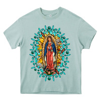 Arona Our Lady Of Guadalupe Gemstone Sunflowers Heavy Core Tee - FaDigitalArtStudio