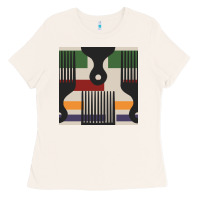 Bone afro comb seamless pattern Ladies Tee - BundleAndBundleShop