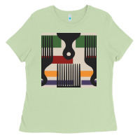 Matcha afro comb seamless pattern Ladies Tee - BundleAndBundleShop